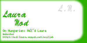 laura mod business card